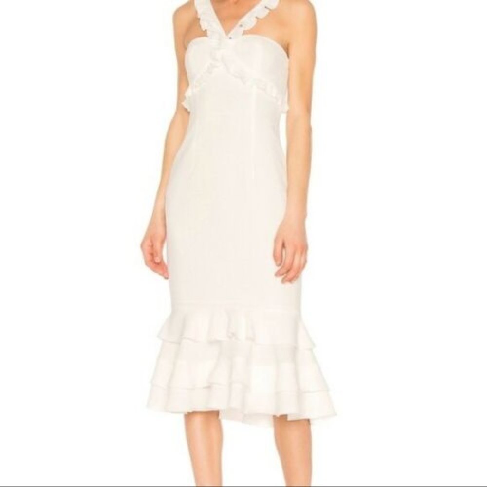 Cinq a Sept Women's Kimora Ruffle Detail Dress Size 4